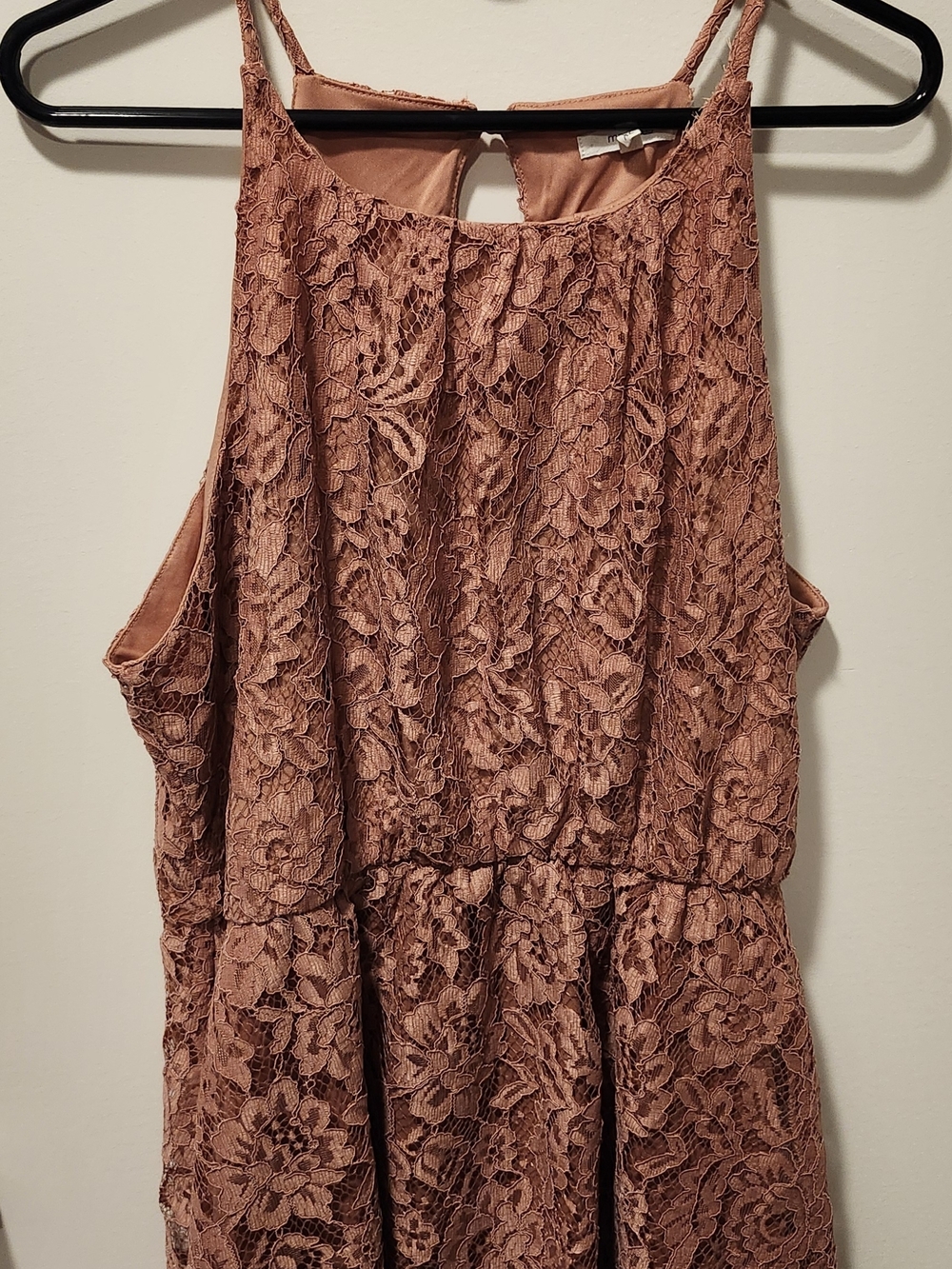 Maurices Dusty Rose Lace Mini Dress